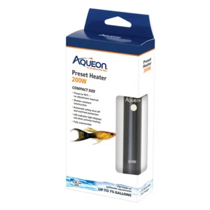 Aqueon Preset Aquarium Heater 200 Watts for Aquariums up to 75 Gallons - Picture 1 of 8