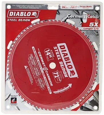 Diablo Tools 14 in x 72 Tooth Steel Demon Cermet Metal and Stainless Steel Cutti