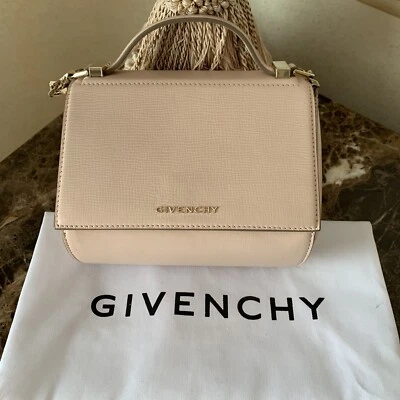 Givenchy текстурированный телячьей кожи мини Pandora ящик крест тела сумка голая розовый - Изображение 1 из 4