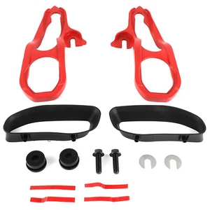 For 2019-2021 Ram 1500 Red Steel Upgrated Front Tow Hooks New - Picture 1 of 9