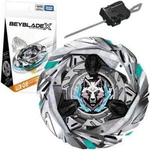 UK STOCK Takara Tomy Beyblade X Beyblade X UX-08 Starter Silver Wolf 3-80FB NEW - Picture 1 of 5