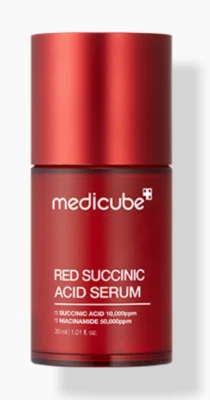 Sérum de ácido succínico vermelho Medicube 30ml calmante K-Beauty - Imagem 1 de 4