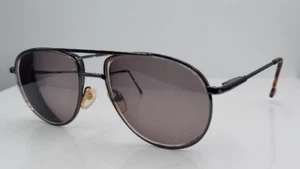 Vintage ESQ Q-705 Gunmetal Pilot Metal Sunglasses FRAMES ONLY - Picture 1 of 7