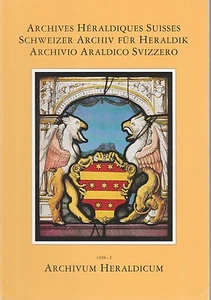 revue : ARCHIVUM HERALDICUM - 1998 - I -(archives héraldiques suisses) - Foto 1 di 1