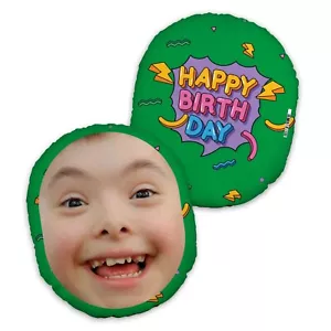 Happy Birthday - MUSH CUSH™ Custom Photo Cushion - Face Cushion - Picture 1 of 12