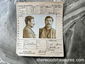 1913 Crazy-eyed Montenegro Man St. Paul Minn Police Department Sent To SFPD - Picture 1 of 5
