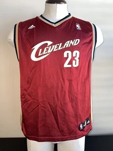 Adidas Lebron James NBA Jersey Cleveland Cavaliers Cavs 23 Wine Youth Size XL - Picture 1 of 5