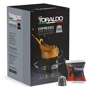 100 CAPSULE CAFFE TORALDO MISCELA CREMOSA COMPATIBILE NESPRESSO SPED. GRATUITA