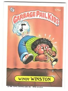 1986 Topps Garbage Pail Kids Series 5 Windy Winston #175a - Picture 1 of 2