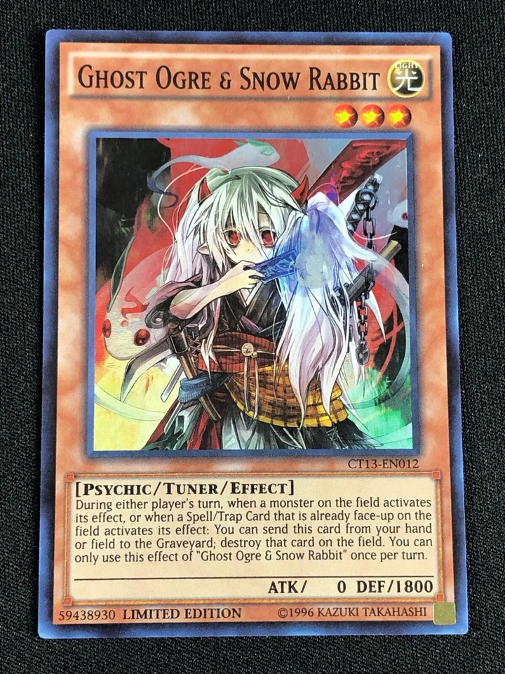YUGIOH GHOST OGRE & SNOW RABBIT CT13-EN012 SUPER NM - Image 1 of 1