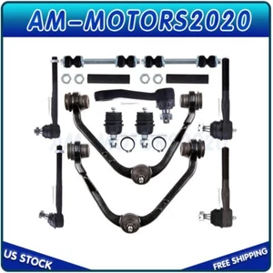For 1998-1999 Ford F-250 Front Control Arms Tie Rods Sway Bars Complete 13 Set - Picture 1 of 8