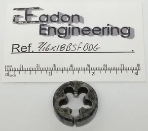 7/16" x 18TPI BSF (British Standard Fine) Button Die, HSS. By top brands. - Picture 1 of 8