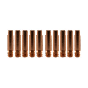 MIG Contact Tips - 0.8mm Binzel Style - 10 pack - M6 x 6mm x 0.8mm - Parweld - Picture 1 of 5
