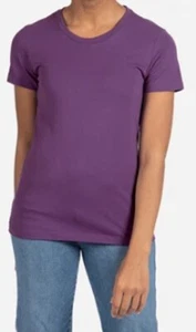 Next Level Womens Cotton Boyfriend Crew Tee Short Sleeve PurpleRush T-Shirt 3900 - Picture 1 of 12