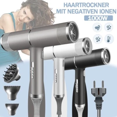 1000W Profi Haartrockner Ionen Föhn mit 3 Diffusor Haarfön Hair Dryer Styler - Bild 1 von 4
