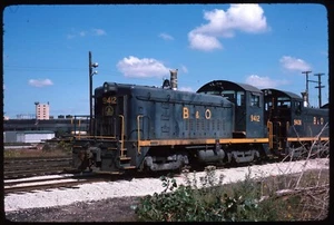 Original Rail Slide - BO Baltimore & Ohio 9412 Blue Island IL 9-24-1975 - Picture 1 of 1