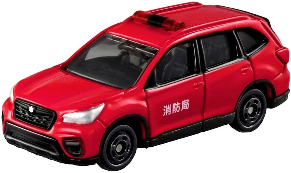 Takara Tomy Tomica No.99 Subaru Forester Fire Command Vehicle (Box) Mini Ca - Image 1 of 1