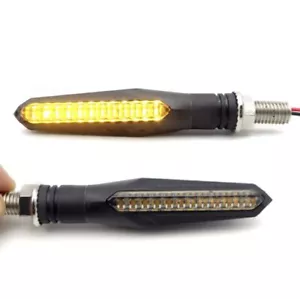4 FRECCE MOTO LED SEQUENZIALI INDICATORI DI DIREZIONE LUCE ARANCIONE UNIVERSALI - Zdjęcie 1 z 7
