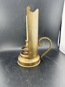 Candelabro de latón de colección con ranura para mano / Hecho en Italia - Imagen 1 de 10