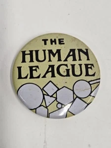 THE HUMAN LEAGUE Pin New Wave Vintage 80er Original 80er Pinback Button Anstecker - Bild 1 von 3