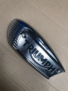 2016 TRIUMPH BONNEVILLE T120 BLACK LH Fuel Tank Badge Chrome - Picture 1 of 2