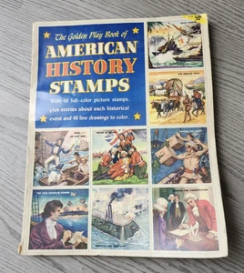 Vintage 1953 The Golden Play Book Of American History Stamps - Picture 1 of 7
