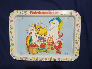 Rainbow Brite 1983 Vintage klappbares Metall TV Tablett Starlite Pferd Sammlerstück - Bild 1 von 4