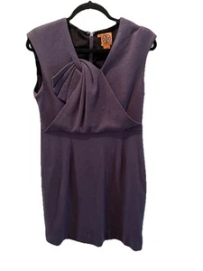 Tory Burch Kleid Twist Detail Blau 100% Wolle Dress Ärmellos Medium - Bild 1 von 6