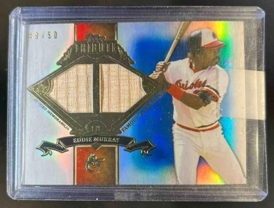 2014 Topps Tribute Eddie Murray to the Throne Relics Bat Blue #49/50 Orioles - Image 1 of 2