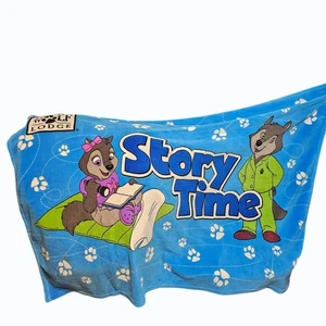 Coperta Pile Great Wolf Lodge Story Time 40" x 58" usata in ottime condizioni - Foto 1 di 6