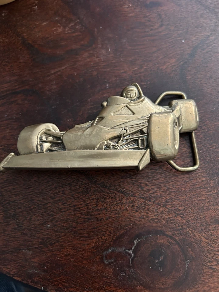De colección Raro 1979 F1 BBB Baron Hebilla de Cinturón Nº 6133 Fórmula Uno Latón Sólido Taiwán  Foto 1 de 4