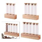 Coffee Beans Storage Containers with Display Rack for Retail Cafe Countertop