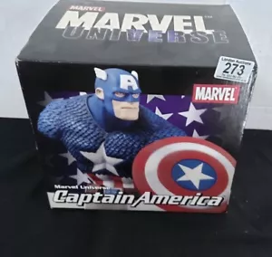 CAPTAIN AMERICA : LIMITED EDITION ART ASYLUM STATUE BUST BOXED - Picture 1 of 2