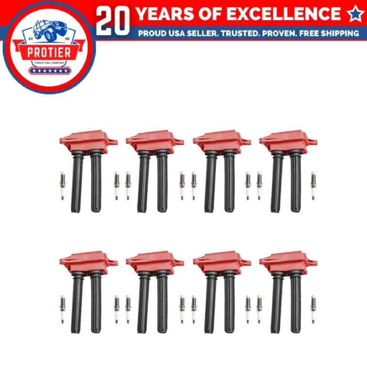 Set of 8 Ignition coil + Spark Plug Compatible with 2009-12 RAM 1500 V8 - Image 1 of 1
