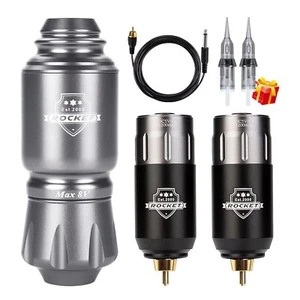 Kit profesional completo de tatuaje inalámbrico kit de pluma máquina de tatuaje giratorio cohete - Imagen 1 de 18