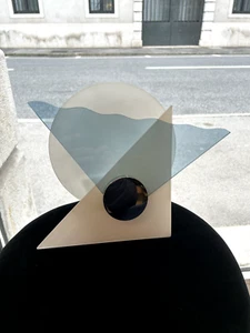 Aplique 70s Italian Design Glass Colourful Glass And Chrome Particular Sconce - Picture 1 of 14