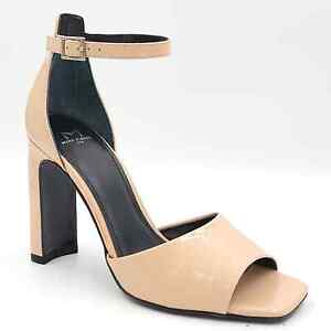 Marc Fisher LTD Women Ankle Strap Sandals Harlin Size US 7M Nude Faux Patent