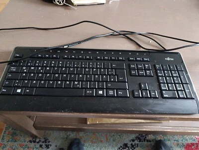 Fujitsu Keyboard KB900 Tastatur Schwarz Slim Deutsch Germany - Bild 1 von 4