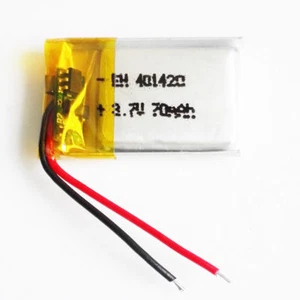 401420 3,7V 70mAh Lipo Li Akku Wiederaufladbar für MP3 Bluetooth Smartwatch MP3 - Bild 1 von 4
