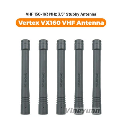 5PC VHF Stubby Antenna For Yaesu Vertex Standard VX160 VX400 VX300 VX800 FT-60R - Image 1 of 4
