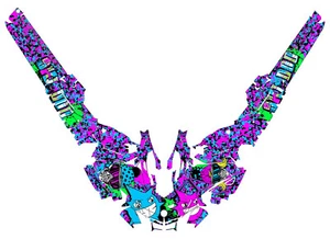 2023+ Ski Doo Gen5 Summit & Freeride Crazy Camo Graphic Kit Wrap Decals Design - Picture 1 of 2