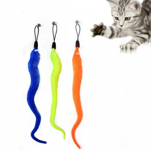Kitten Cat Exercise Playing Toy Parts Replacement Cute Pet Feather Teaser Wand ~ - Picture 1 of 23