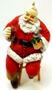 Coca-Cola Trimming A Tree 1990 (1947 Santa Figurine Ornament) Original Box (G23) - Picture 1 of 5