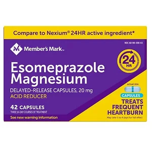 Member's Mark Esomeprazole Magnesium Capsules, 20 mg, 42 ct. (FREE SHIPPING) - Picture 1 of 1