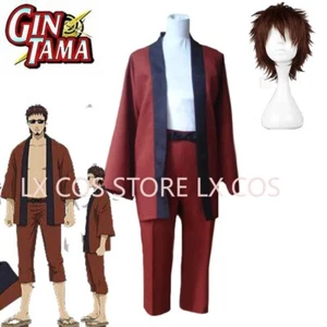 Disfraz de Anime Gintama Silver Soul Hasegawa Taizou MADAO Kimono Cosplay - Imagen 1 de 10