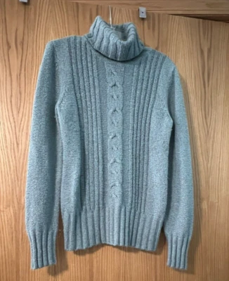 Женская черепаха шеи выветренный бирюзовый размер маленький подержанный (B537) - Изображение 1 из 4