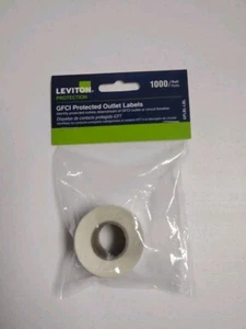 Leviton GFCI Protected Outlet Labels Contractor Electrician Pack 1000 Label Roll - Picture 1 of 1