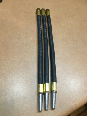 Mangueira extintora de incêndio antiga vintage!!!!  "3 mangueiras"!!!!!  Preto - Imagem 1 de 4