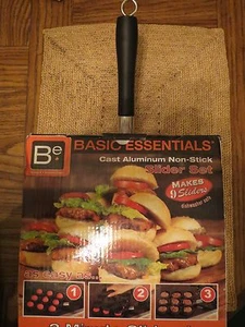 Basic Essentials Cast Aluminum Non-Stick Slider Set - makes 9 sliders - Picture 1 of 4