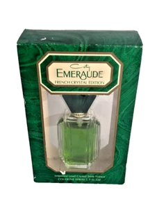 Coty Emeraude Cologne Spray French Crystal Edition 1.5 oz NEW Old Stock - Picture 1 of 2